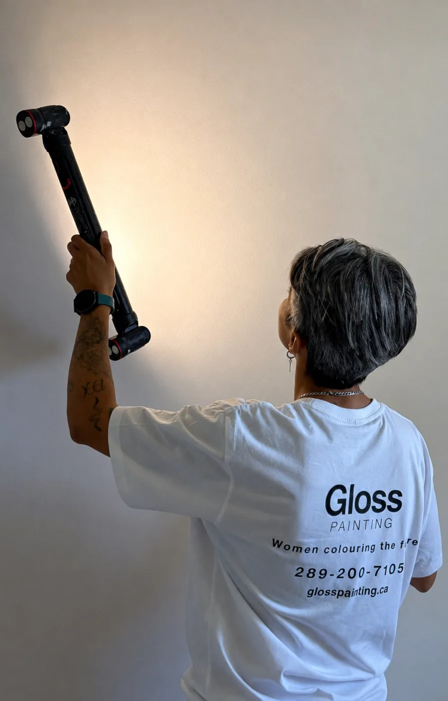 Clean, dust-free surface preparation for painting